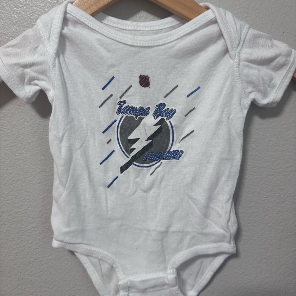 NHL White and Blue Kids Bodysuit